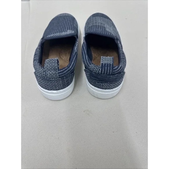 Maurices Super Crush Kate Denim Patchwork Sneaker Slip On Foam Insole Blue - Picture 4 of 7